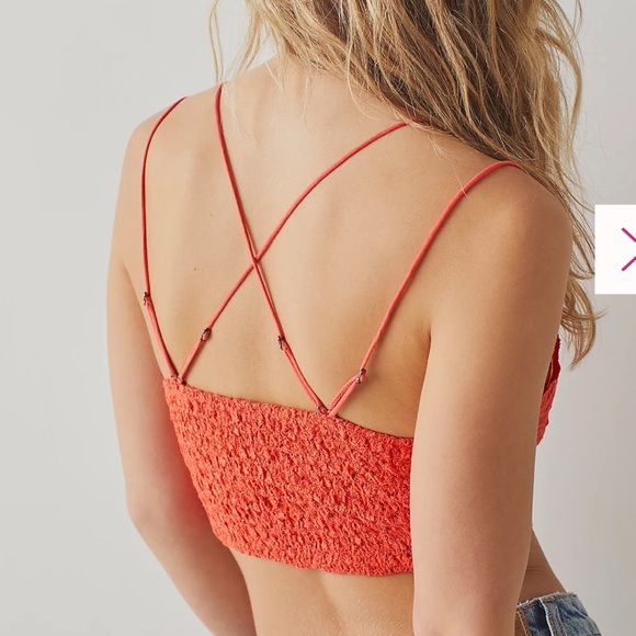 NWT Intimately FP Adella Longline Bralette in watermelon - Picture 6 of 14